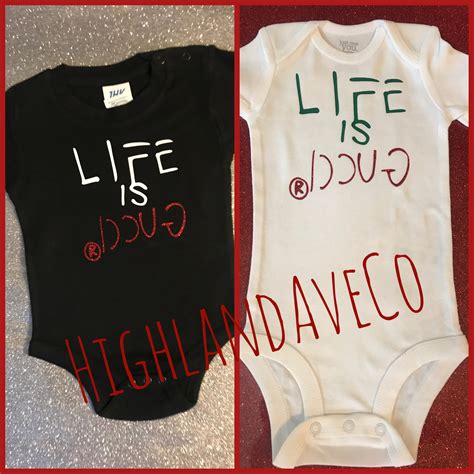 gucci inspired onesie